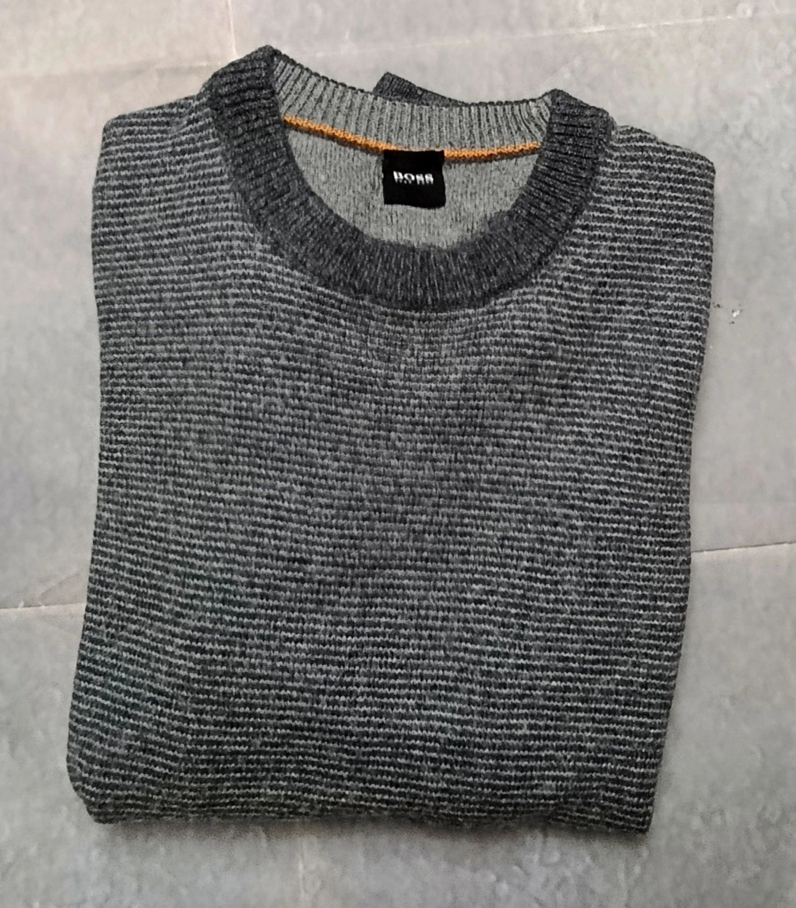 Jersey Hugo Boss Grey Knit Sweater - Size L – photo 4